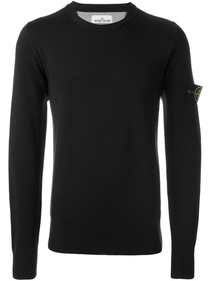 Stone Island Crew Neck Sweatshirt - Black