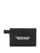 Off-white Quote Wash Bag - Black