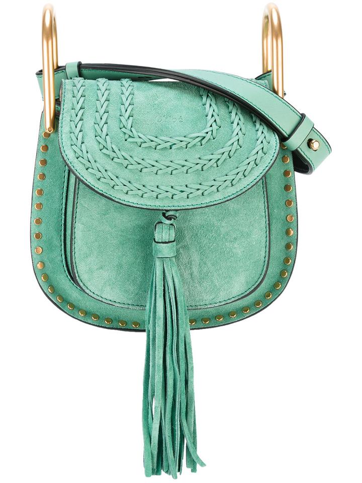 Chloé Mini 'hudson' Bag, Women's, Green, Calf Suede