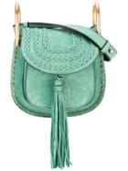 Chloé Mini 'hudson' Bag, Women's, Green, Calf Suede