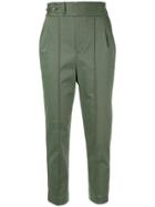 Frei Ea Cropped Tapered Trousers - Green