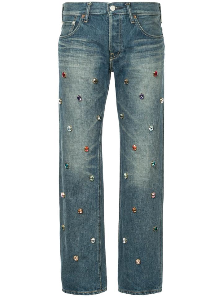 Tu Es Mon Trésor Bijoux Jeans Short Length - Unavailable