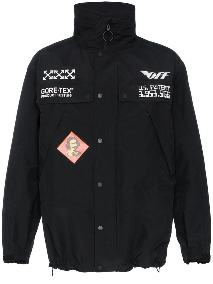 Off-white Off Gortx 3/4 Jkt Blk Wht - Black