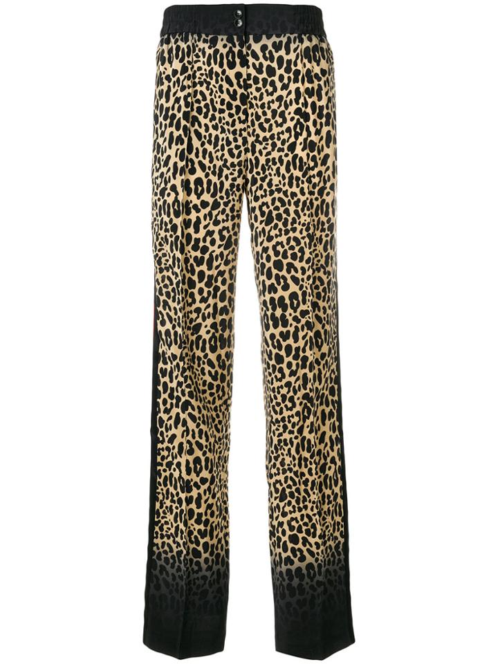 Etro Leopard Print Casual Trousers - Brown