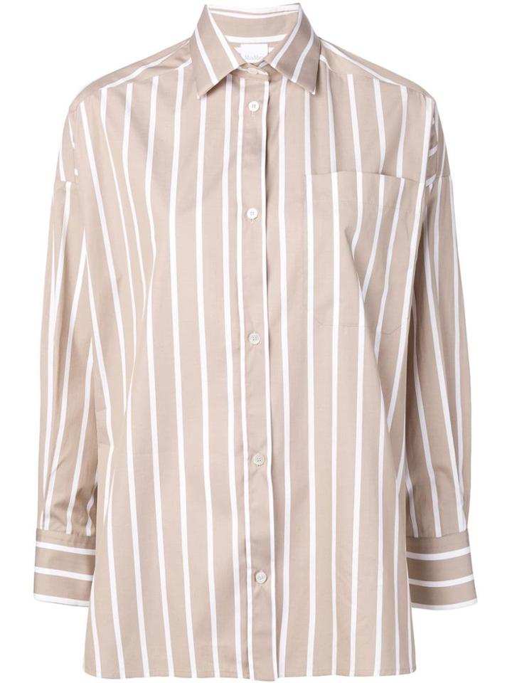 Max Mara Striped Shirt - Neutrals