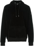 Les (art)ists Patched Arm Drawstrings Hoodie, Men's, Size: Large, Black, Cotton/polyester