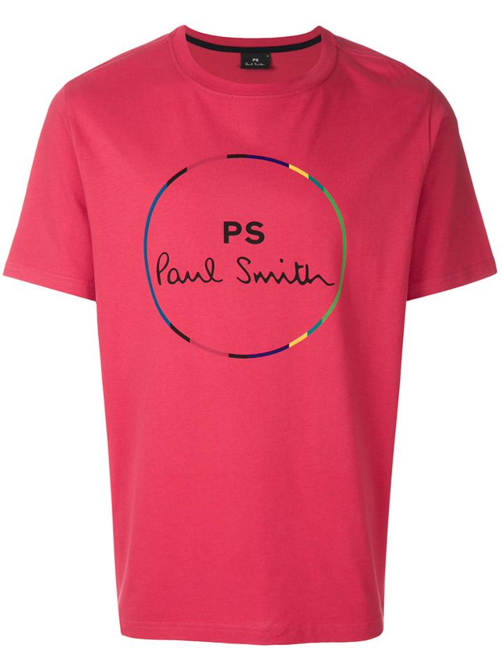 Ps By Paul Smith Circle Logo T-shirt - Red