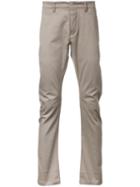 Kazuyuki Kumagai Straight Trousers, Men's, Size: 2, Brown, Cotton/polyurethane