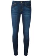 7 For All Mankind Cropped Skinny Jeans, Women's, Size: 31, Blue, Cotton/polyurethane