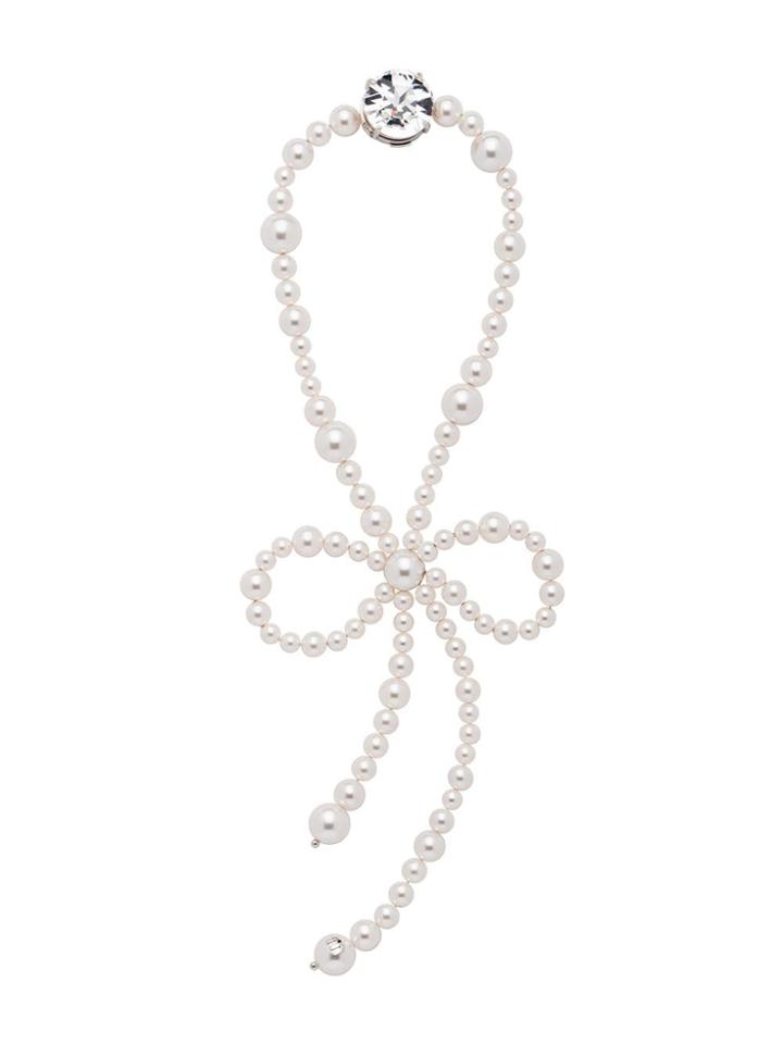 Miu Miu Solitaire Jewels Necklace - White