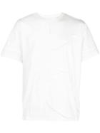 Mostly Heard Rarely Seen Cut Me Up Drop Shoulder T-shirt - White