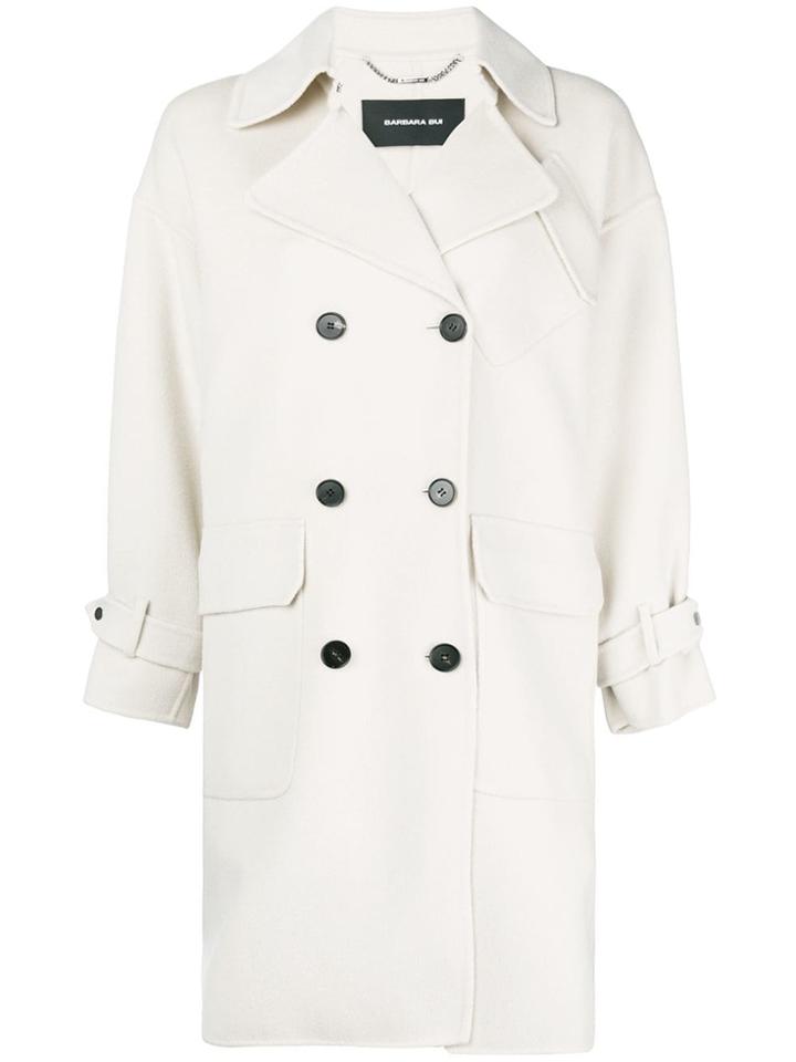 Barbara Bui Belted Double Breasted Coat - Nude & Neutrals