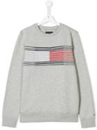 Tommy Hilfiger Junior Logo Print Sweatshirt - Grey