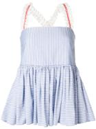 Jour/né Striped Flared Top - Blue