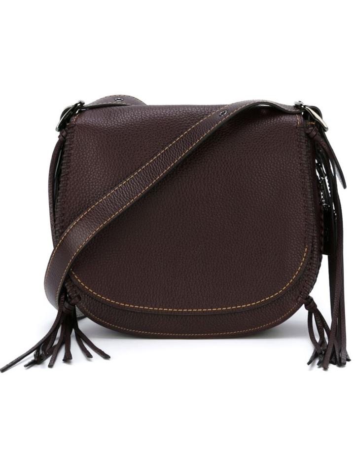 Coach Fringed Shoulder Bag, Women's, Pink/purple, Leather