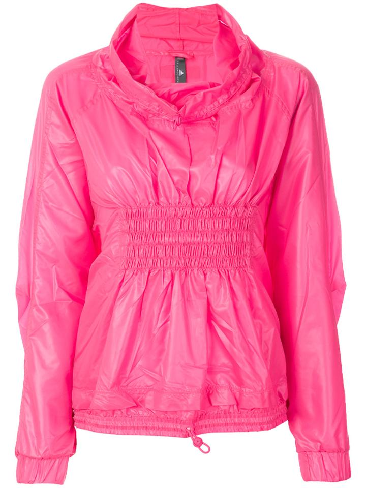 Adidas By Stella Mccartney Gathered Waist Hoodie - Pink & Purple