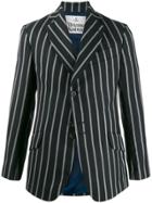 Vivienne Westwood Striped Fitted Blazer - Black