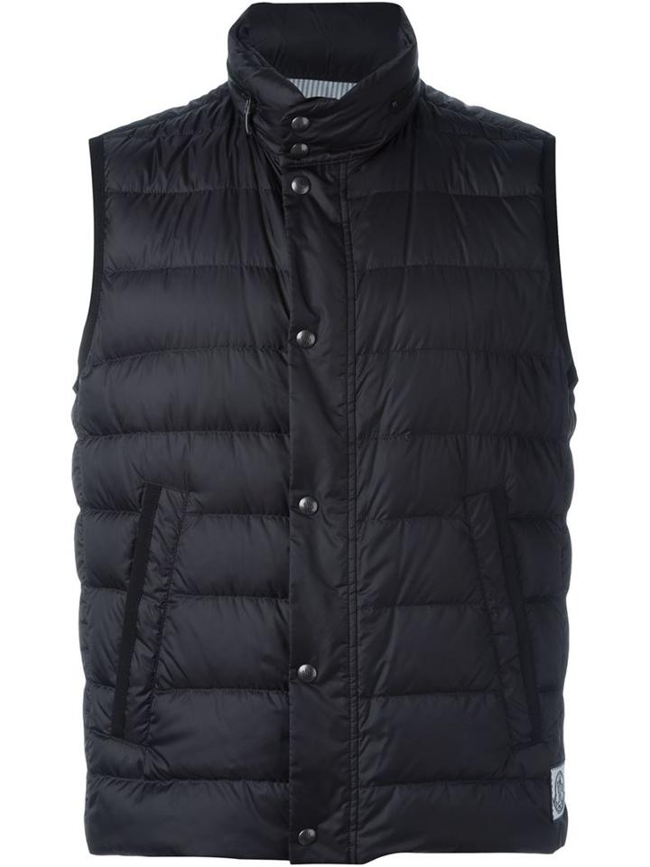 Moncler Gamme Bleu Padded Gilet, Men's, Size: 1, Black, Polyamide/feather Down