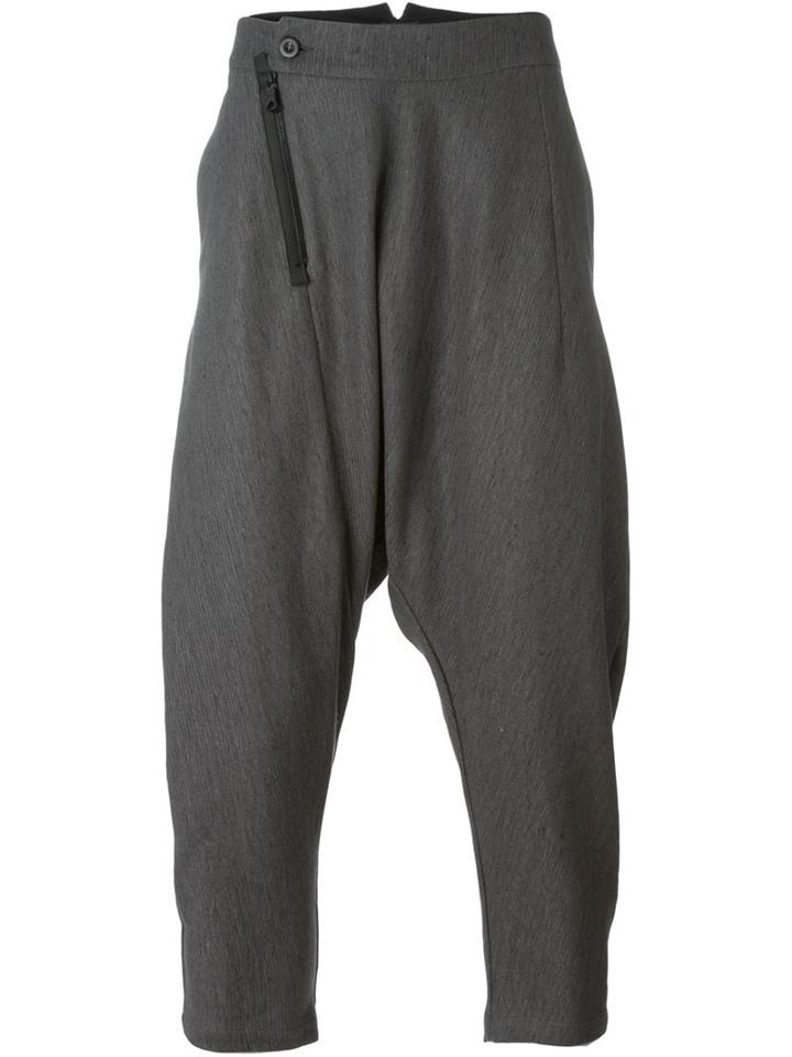Lost & Found Ria Dunn Drop Crotch Trousers, Men's, Size: Xl, Grey, Cotton/linen/flax/polyamide/cotton