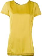 Stills Short Sleeve Blouse, Women's, Size: 42, Yellow/orange, Silk/spandex/elastane