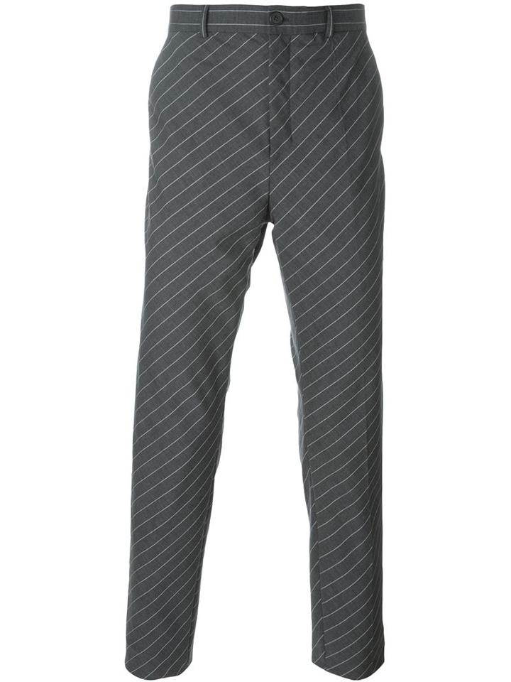 Y / Project Diagonal Pinstripe Trousers