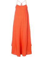 Rhode Resort Crinkled Dress - Yellow & Orange