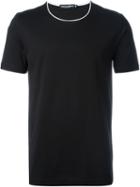 Dolce & Gabbana Round Neck T-shirt, Men's, Size: 52, Black, Cotton