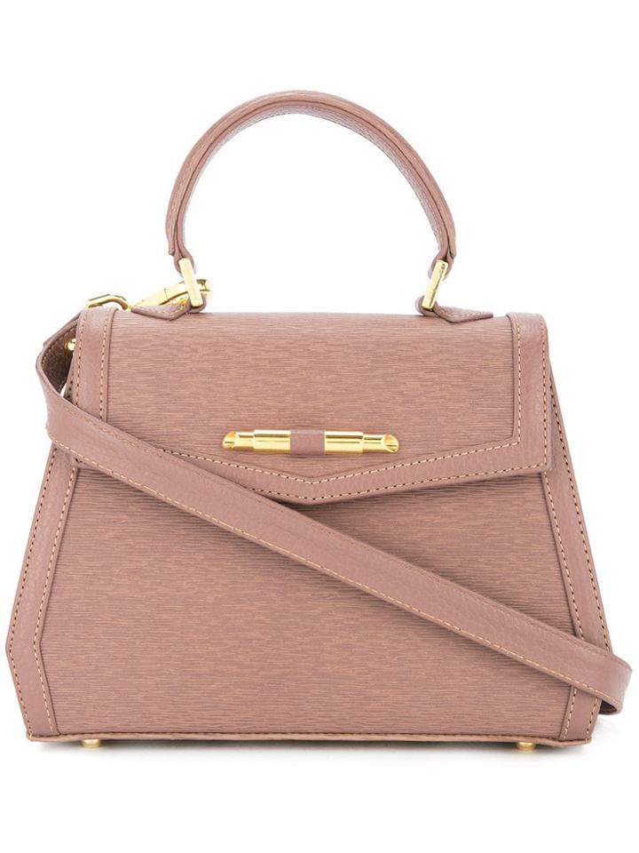 Rula Galayini Amelie Mini Textured Satchel - Brown