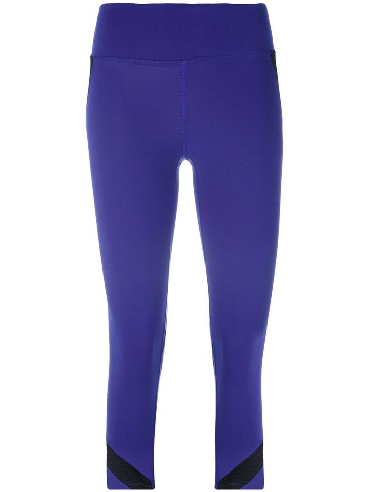Dkny - Cropped Leggings - Women - Polyester/spandex/elastane - S, Blue