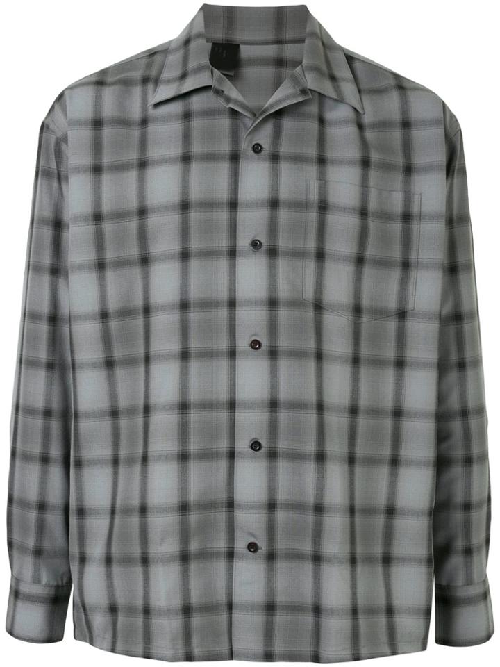 N. Hoolywood Classic Checked Shirt - Grey