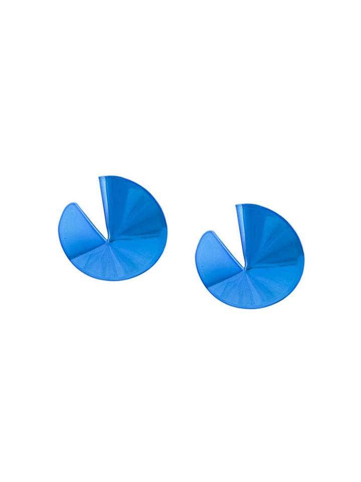 Gaviria Fortune Cookie Earrings - Blue