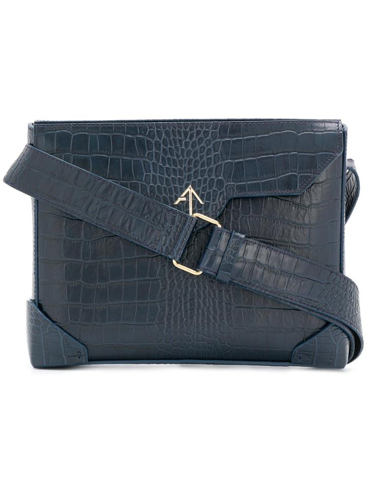 Manu Atelier Bold Crossbody Bag - Blue