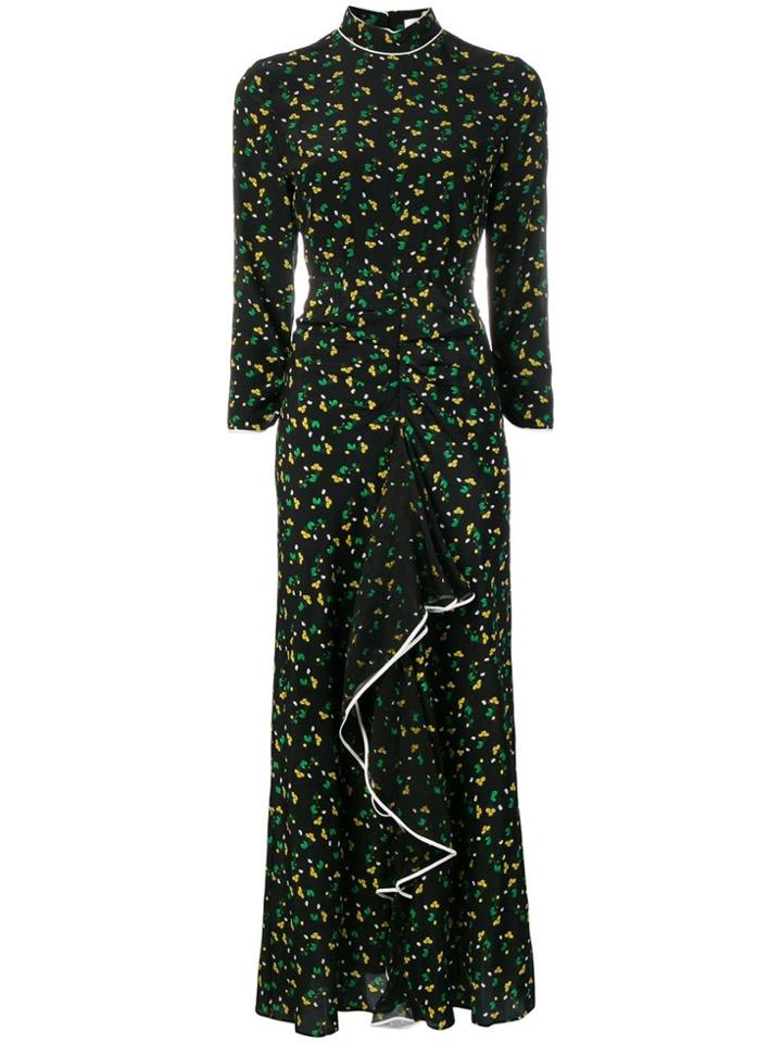 Rixo London Lucy Floral-print Dress - Black
