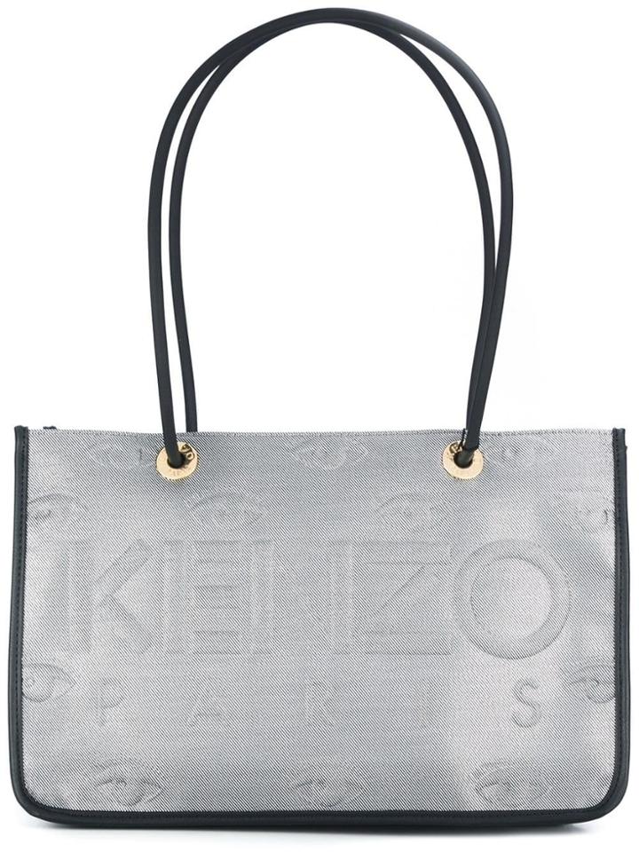Kenzo Logo Embossed Tote - Black