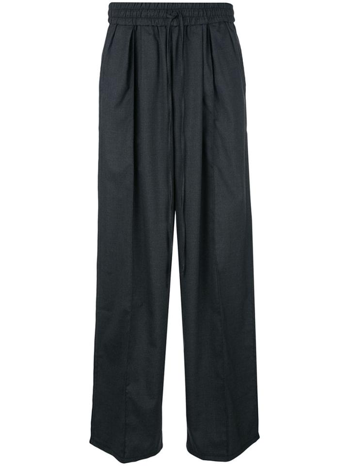 Komakino Wide Leg Track Pants - Black