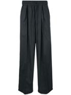Komakino Wide Leg Track Pants - Black