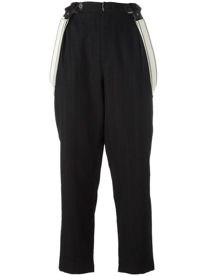 Aleksandr Manamïs Tailored Waistband Trousers, Women's, Size: I, Black, Wool/cotton/ramie