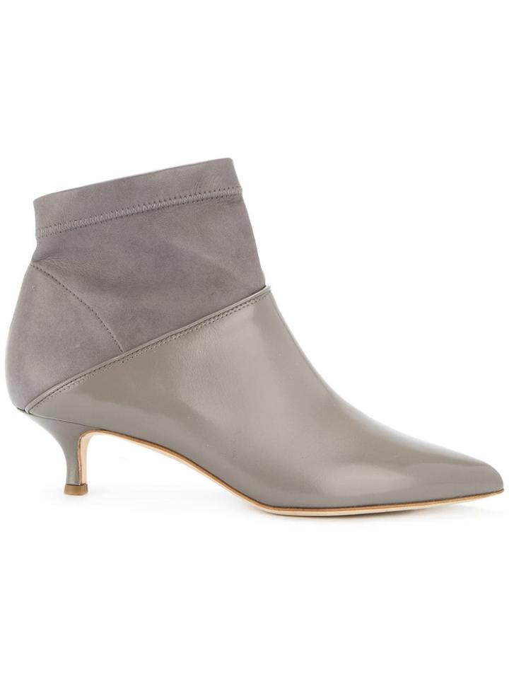 Tibi Jean Booties - Grey