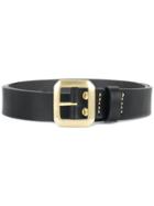Junya Watanabe Comme Des Garçons Man Square Buckle Belt - Black