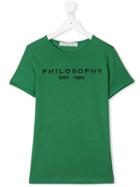 Philosophy Di Lorenzo Serafini Kids Logo Patch T-shirt - Green