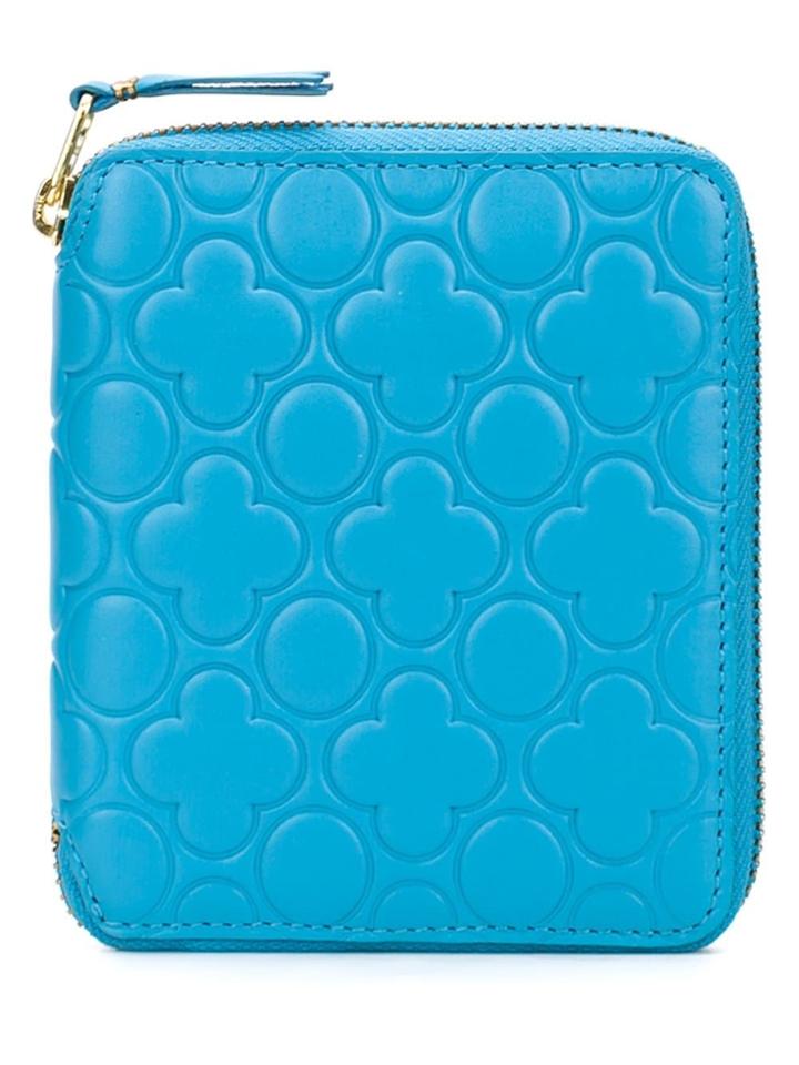 Comme Des Garçons Wallet 'colour Embossed B' Wallet - Blue