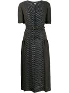 Zanini Panelled Midi Dress - Black