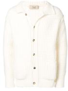 Maison Flaneur Knitted Button Cardigan - White