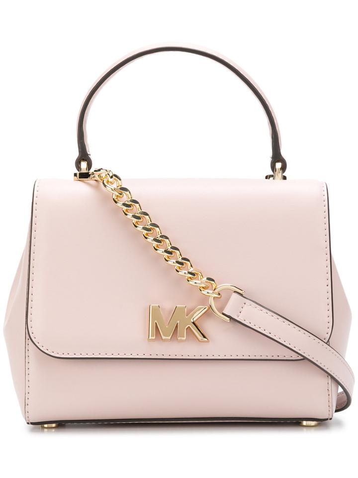 Michael Michael Kors Mott Satchel Bag - Pink & Purple