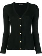 Versace Fitted Cardigan - Black