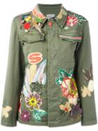 History Repeats - Floral Embroidered Jacket - Women - Cotton/spandex/elastane - 42, Women's, Green, Cotton/spandex/elastane