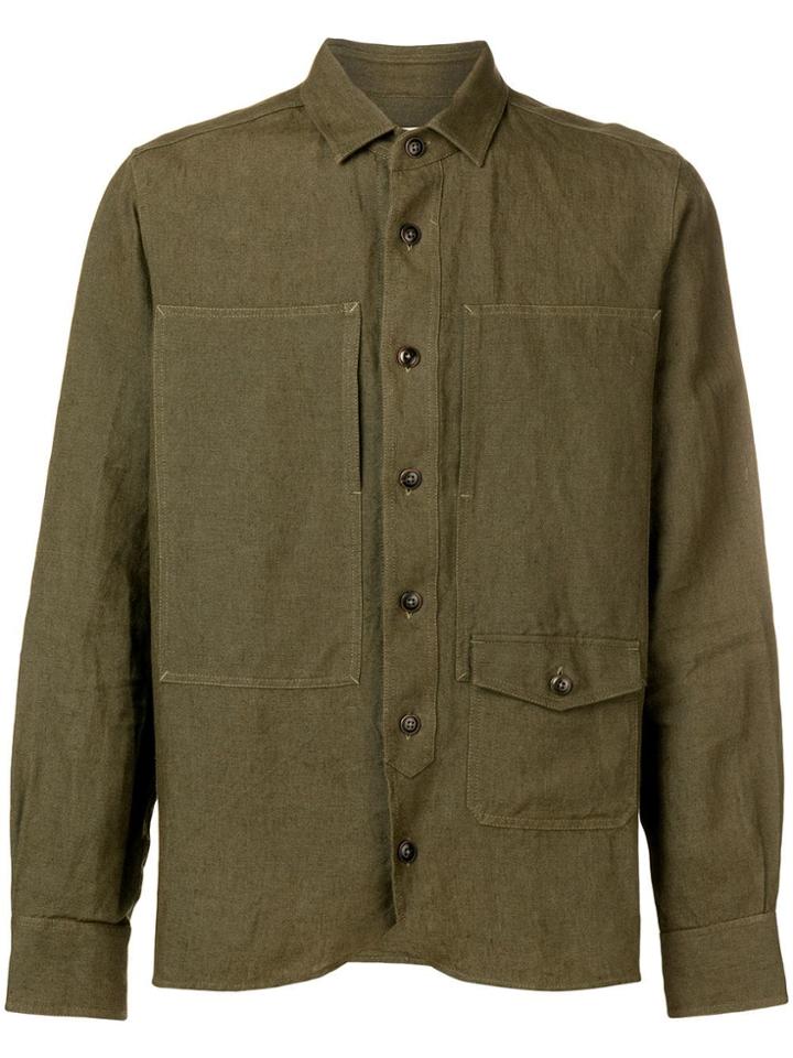 Al Duca D'aosta 1902 Button-down Linen Shirt - Green