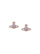 Vivienne Westwood Enamel Logo Stud Earrings - Gold