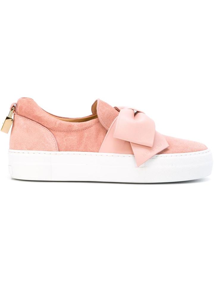 Buscemi Bow Detail Slip-on Sneakers