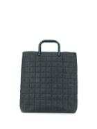 Chanel Pre-owned Choco Bar Quilted Tote Bag - Grey